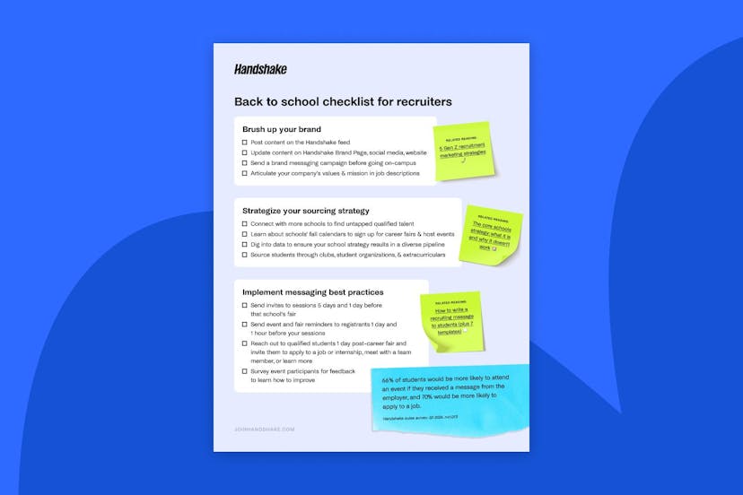 Back to school checklist for recruiters